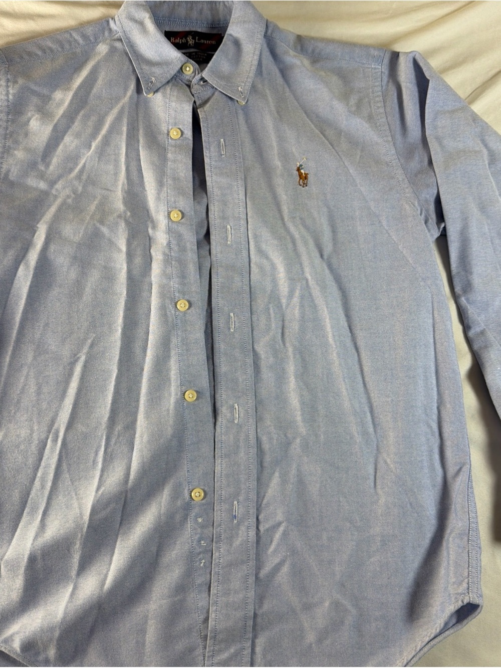 Ralph Lauren Light Blue Oxford Button-Down women’s Shirt